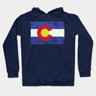 colorado flag vintage Hoodie